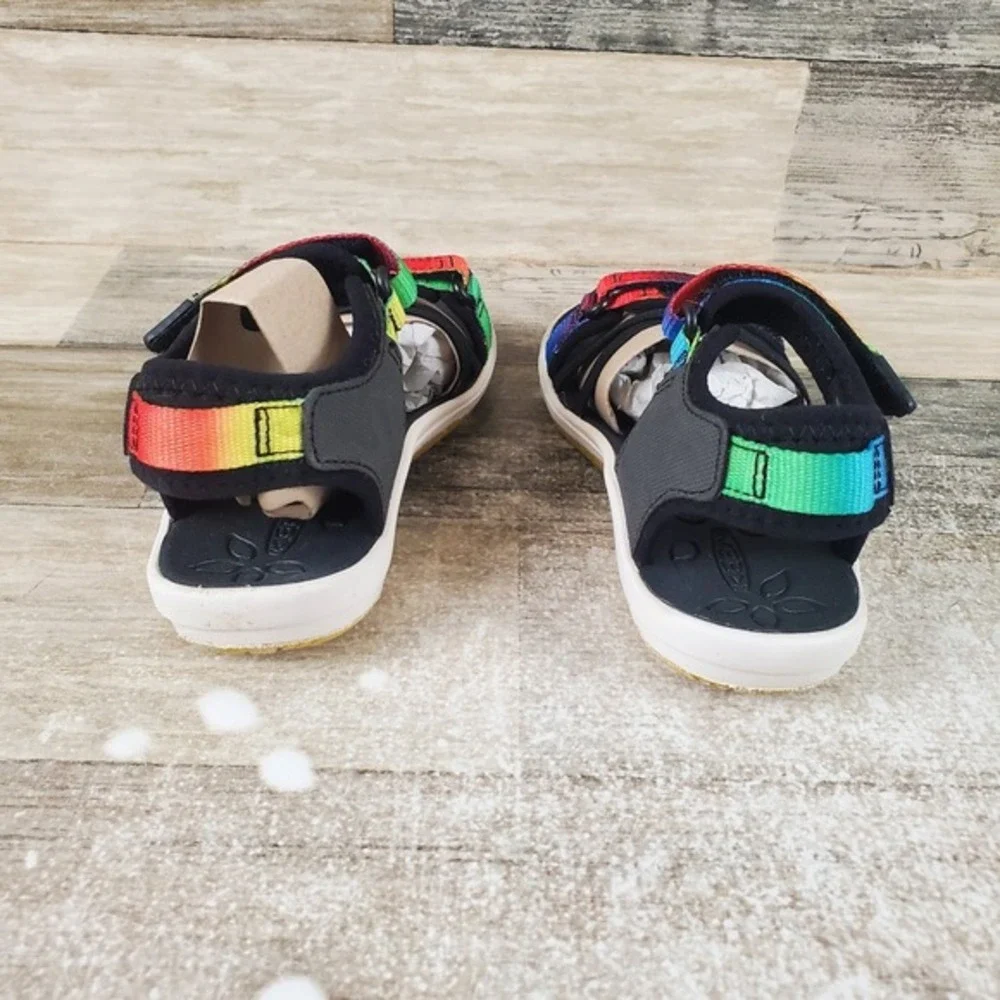 KEEN Verano Kids Sandals Sz 9 Comfort‎ Black Original Tie Dye Open Toe
